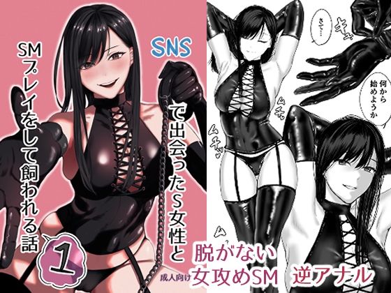 [同人]「SNSで出会ったS女性とSMプレイをして飼われる話1」(ひらりはっぱ)