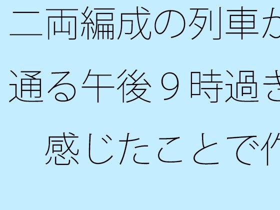 二両編成の列車が通る午後9時過ぎ  感じたことで作るので・・・・