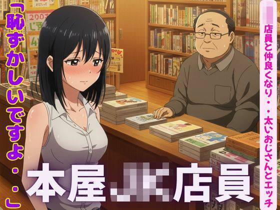 本屋のJK店員と仲良くなり、太いおじとセックスしまくる