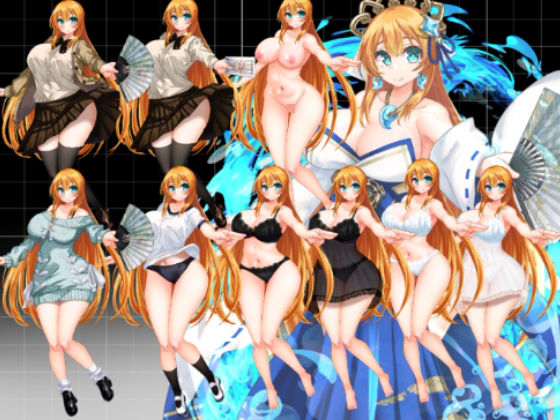 【立ち絵素材】水の巫女