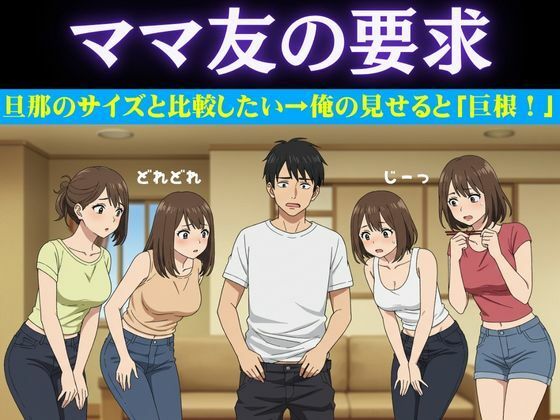 豊満なママ友5人に囲まれて自宅でタコパ！旦那のチンチンのサイズの話になり・・・仕方なく俺の巨根を見せてやった