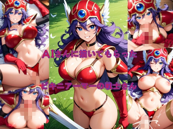 AIさんに描いてもらったビキニアーマーの戦士さん