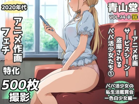 盗撮＆半脱ぎフェチ特化 2020年代アニメ作画特集 盗撮されるパパ活少女たち その1 -500枚を撮影-