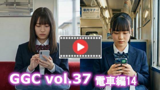 【AI動画】GGC vol.37 電車編14【制服パンチラ】