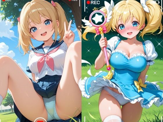 現役J○が撮影会でパンチラを撮られ生涯オカズ化3―魔法少女に変身してご奉仕―