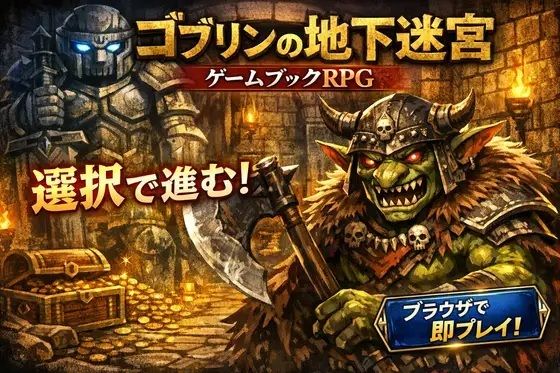 ゴブリンの地下迷宮 〜ブラウザで遊ぶ本格ゲームブックRPG〜