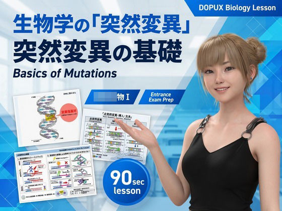 【▲20】一ノ瀬廻里 大学に進学し強豪予備校『DOPUX(ドピュックス』で生物I,IIを教える名物講師に!(Vol.014:突然変異)