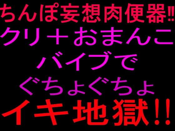 ちんぽ妄想肉便器！！クリ＋おまんこバイブでぐちょぐちょイキ地獄！！