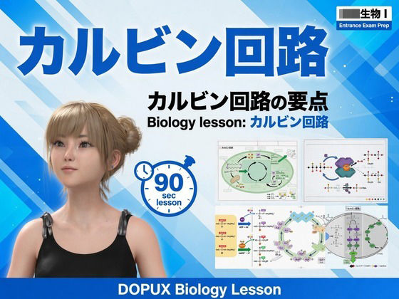 【▲20】一ノ瀬廻里 大学に進学し強豪予備校『DOPUX(ドピュックス』で生物I,IIを教える名物講師に!(Vol.025:カルビン回路)