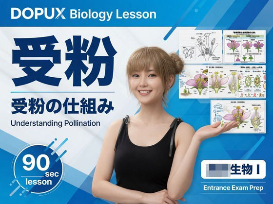 【▲20】一ノ瀬廻里 大学に進学し強豪予備校『DOPUX（ドピュックス』で生物I，IIを教える名物講師に！（Vol.034:受粉）
