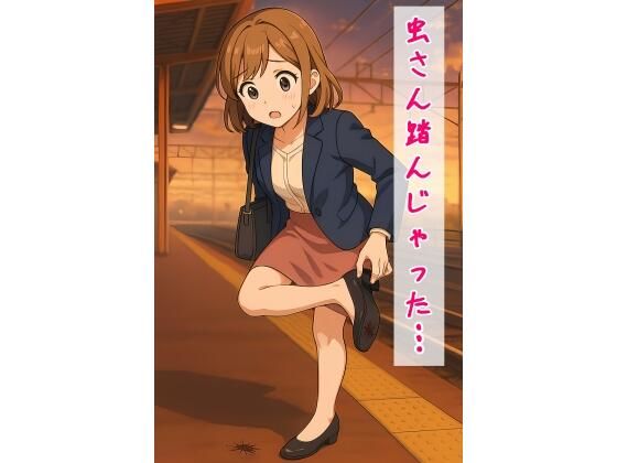【踏み潰し】会社の先輩は可愛いのに、足が臭くて虫を平気で踏み潰す【足の匂いフェチ】
