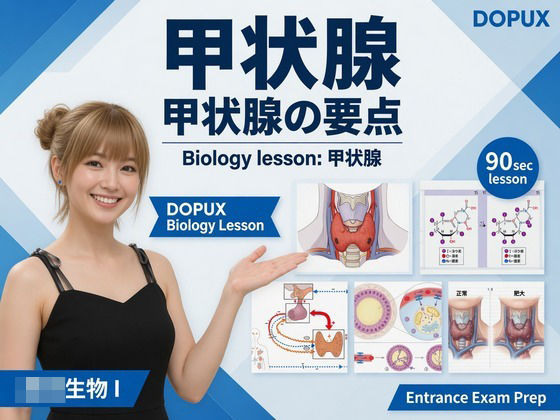 [同人]「【▲20】パンチラガチャ★一ノ瀬廻里 大学に進学し強豪予備校『DOPUX（ドピュックス』で生物I，IIを教える名物講師に！（Vol.050:甲状腺）」(Libido-Labo)