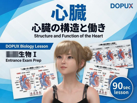 [同人]「【▲20】パンチラガチャ★一ノ瀬廻里 大学に進学し強豪予備校『DOPUX（ドピュックス』で生物I，IIを教える名物講師に！（Vol.055:心臓）」(Libido-Labo)