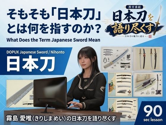 [同人]「パンチラガチャ★霧島 愛唯（きりしま めい）『日本刀を語り尽くす』第1章-まず「日本刀とは何か」を知る（001-そもそも「日本刀」とは何を指すのか？）」(Ozone_Layer)