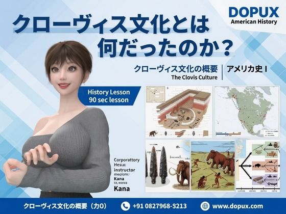 パンチラガチャ★西陣郁奈(にしじんかな)強豪予備校『DOPUX(ドピュックス)』で大学受験生向け講座(世界史)を教える名物講師!(Vol.003:クローヴィス文化とは何だったのか?)
