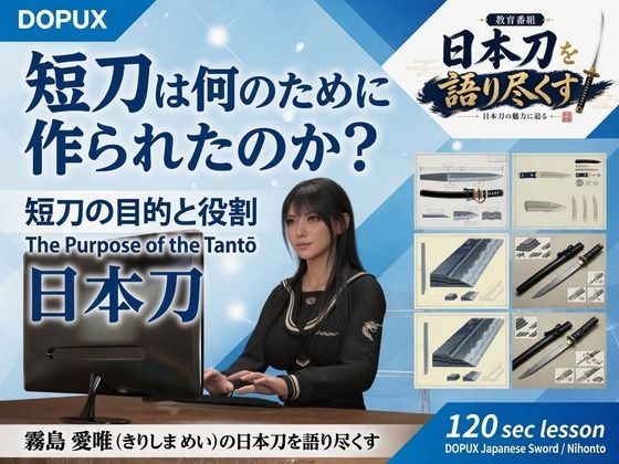 パンチラガチャ★霧島 愛唯(きりしま めい)『日本刀を語り尽くす』第1章-まず「日本刀とは何か」を知る(005-短刀は何のために作られたのか?)