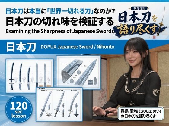 [同人]「パンチラガチャ★霧島 愛唯（きりしま めい）『日本刀を語り尽くす』第1章-まず「日本刀とは何か」を知る（006-日本刀は本当に「世界一切れる刀」なのか？）」(Ozone_Layer)