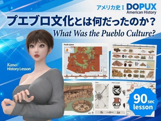 [同人]「パンチラガチャ★西陣郁奈（にしじんかな）強豪予備校『DOPUX（ドピュックス）』で大学受験生向け講座（世界史）を教える名物講師！（Vol.006:プエブロ文化とは何だったのか？）」(Libido-Labo)