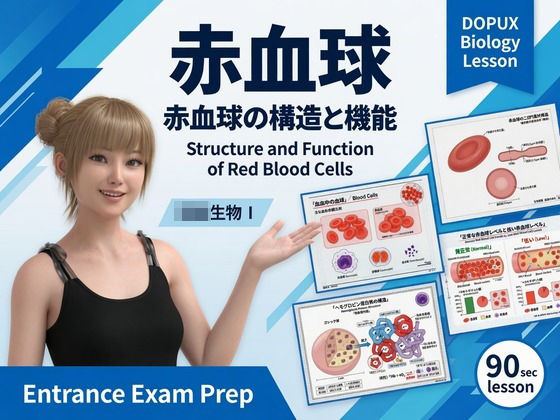 [同人]「【▲20】パンチラガチャ★一ノ瀬廻里 大学に進学し強豪予備校『DOPUX（ドピュックス』で生物I，IIを教える名物講師に！（Vol.058:赤血球）」(Libido-Labo)