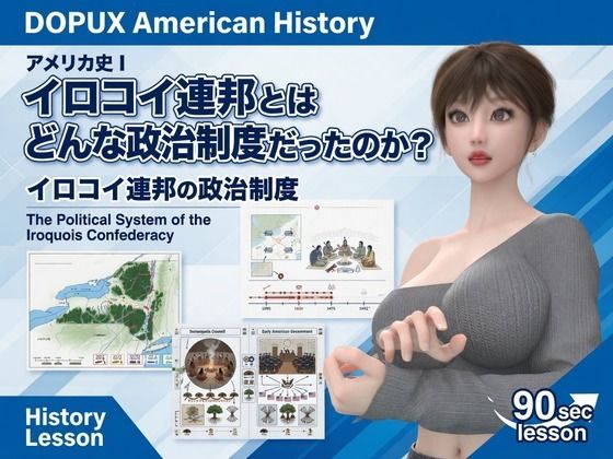 [同人]「パンチラガチャ★西陣郁奈（にしじんかな）強豪予備校『DOPUX（ドピュックス）』で大学受験生向け講座（世界史）を教える名物講師！（Vol.009:イロコイ連邦とはどんな政治制度だったのか？）」(Libido-Labo)