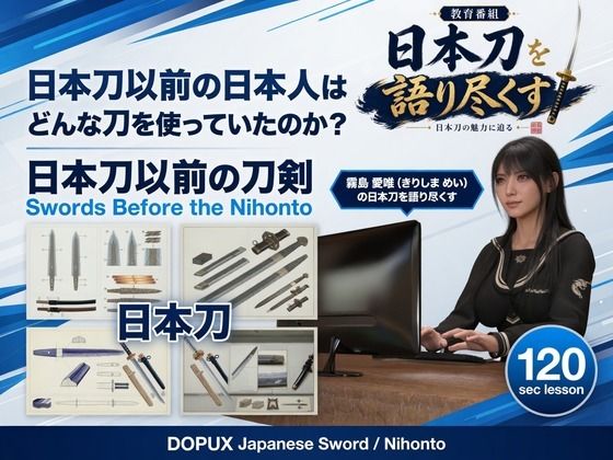 [同人]「パンチラガチャ★霧島 愛唯（きりしま めい）『日本刀を語り尽くす』第1章-まず「日本刀とは何か」を知る（011-日本刀以前の日本人はどんな刀を使っていたのか？）」(Ozone_Layer)