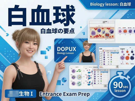 [同人]「【▲20】パンチラガチャ★一ノ瀬廻里 大学に進学し強豪予備校『DOPUX（ドピュックス』で生物I，IIを教える名物講師に！（Vol.059:白血球）」(Libido-Labo)