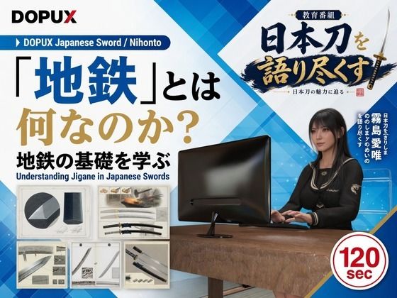 パンチラガチャ★霧島 愛唯（きりしま めい）『日本刀を語り尽くす』第1章-まず「日本刀とは何か」を知る（024-「地鉄」とは何なのか？）
