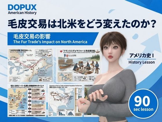 [同人]「パンチラガチャ★西陣郁奈（にしじんかな）強豪予備校『DOPUX（ドピュックス）』で大学受験生向け講座（世界史）を教える名物講師！（Vol.022:毛皮交易は北米をどう変えたのか？）」(Libido-Labo)