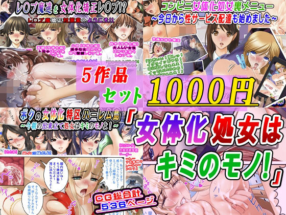 [同人]「【5作品セット1000円】「女体化処女はキミのモノ！」」(変幻物語)