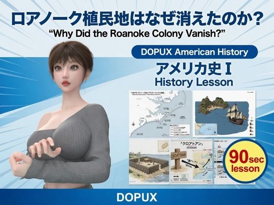 [同人]「パンチラガチャ★西陣郁奈（にしじんかな）強豪予備校『DOPUX（ドピュックス）』で大学受験生向け講座（世界史）を教える名物講師！（Vol.024:ロアノーク植民地はなぜ消えたのか？）」(Libido-Labo)