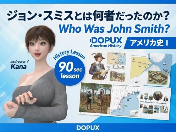 パンチラガチャ★西陣郁奈（にしじんかな）強豪予備校『DOPUX（ドピュックス）』で大学受験生向け講座（世界史）を教える名物講師！（Vol.027:ジョン・スミスとは何者だったのか？）