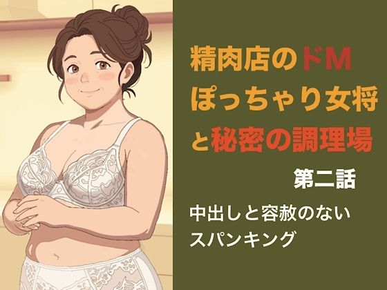 [同人]「精肉店のドMぽっちゃり女将と秘密の調理場 第二話 熱い中出しと容赦ないスパンキング――プライドを叩き割られるぽっちゃり女将」(青いらいおん)
